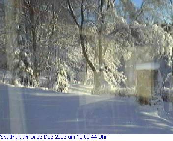 Das Schneewettenbild aus Spätthult für den 23. Dezember 2003
