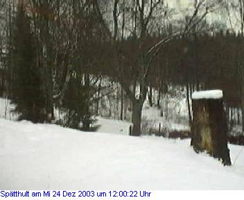 Das Schneewettenbild aus Spätthult für den 24. Dezember 2003